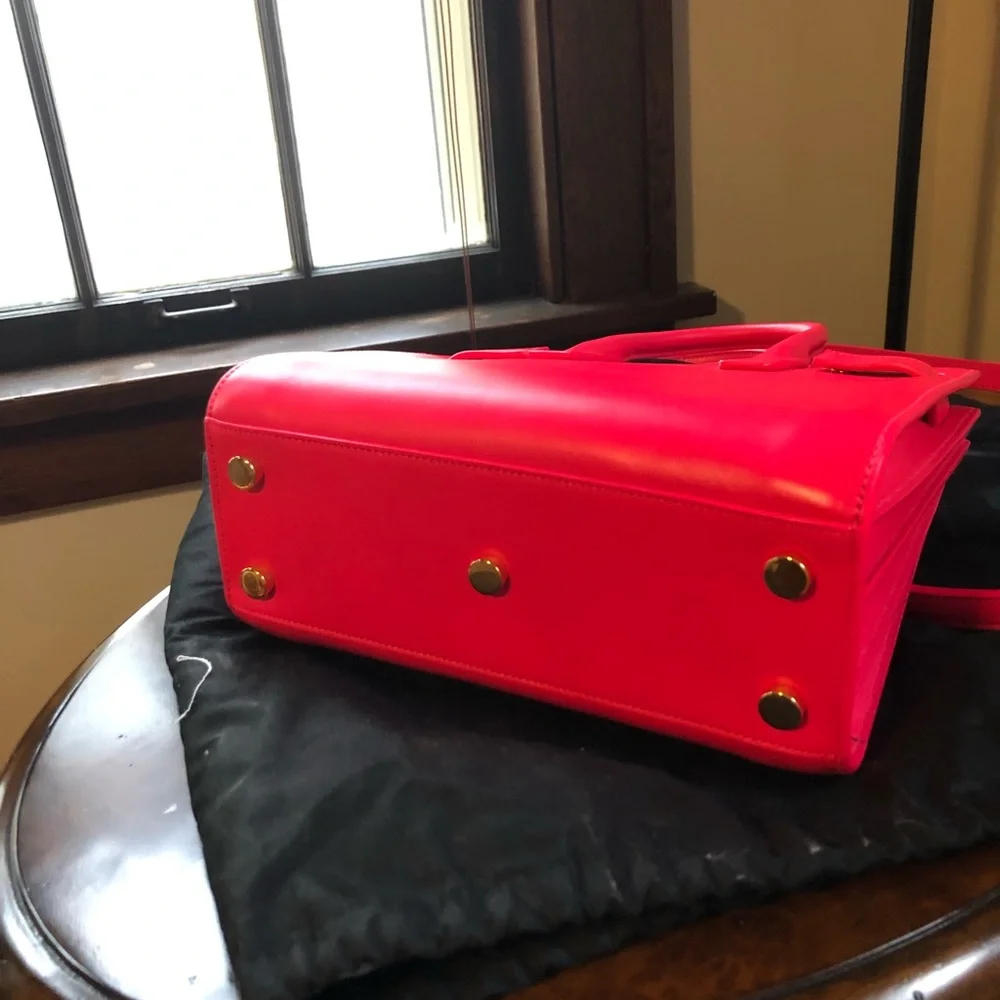 Saint Laurent Nano Sac de Jour in Fluor Pink